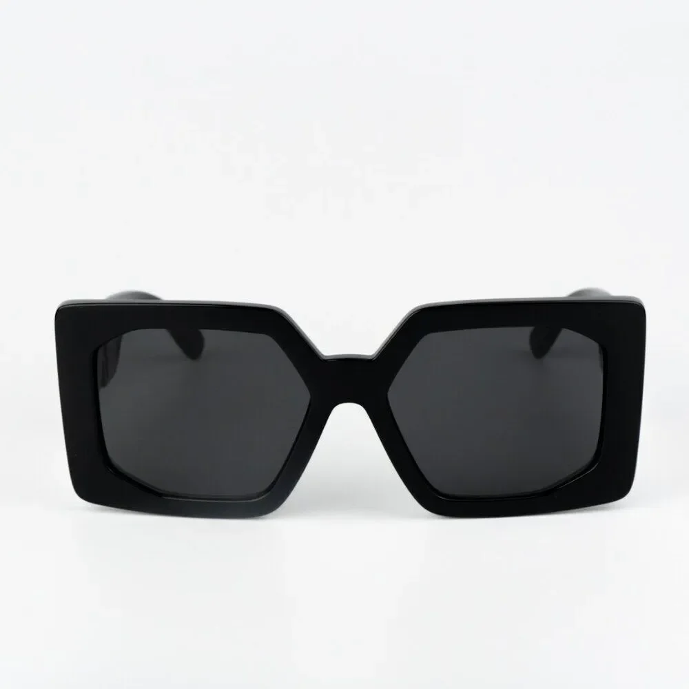 NEW Versace VE4478U GB1/87 Black Dark Grey Square Women Sunglasses